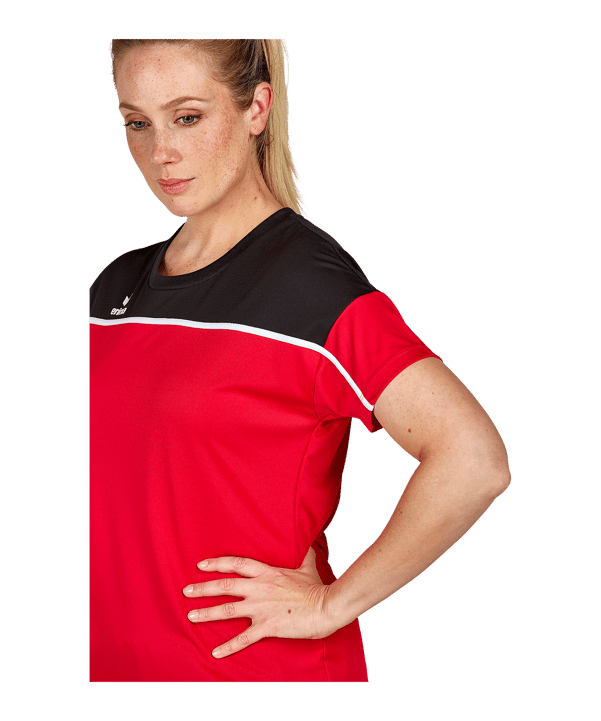 Erima Change by T-Shirt Damen Rot Schwarz - rot