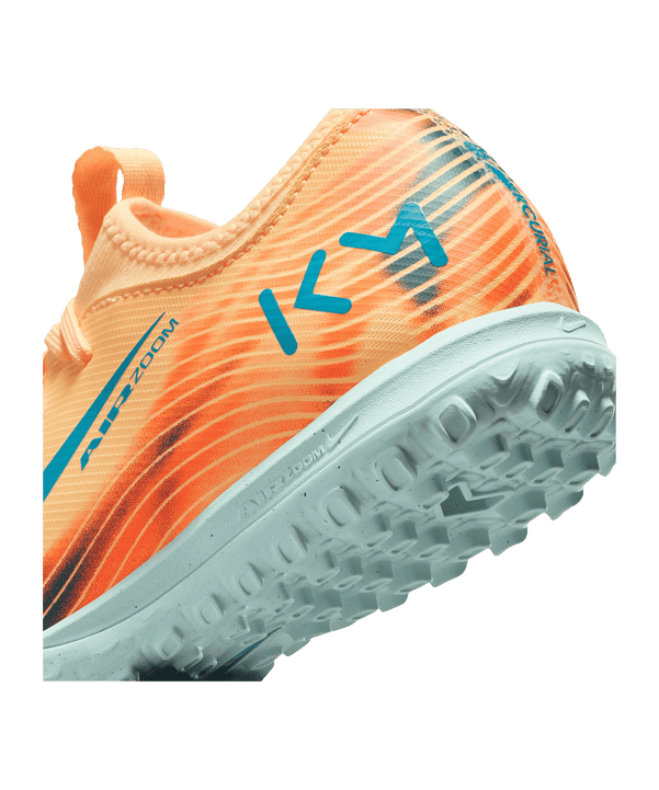 Nike Jr Air Zoom Mercurial Vapor XVI Academy TF Kylian Mbappe Signature Kids Orange F801 - orange