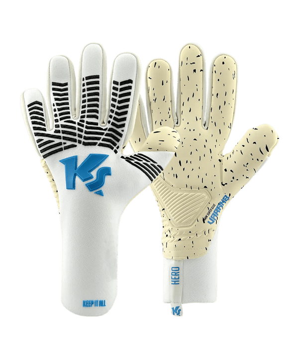 KEEPERsport Varan8 Hero NC TW-Handschuhe Weiss Blau F804 - weiss