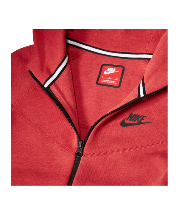 Nike Tech Fleece Jacke Kids Rot Schwarz F672 - rot