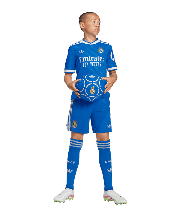 adidas Real Madrid Short 3rd 2025/2026 Kids Blau - blau
