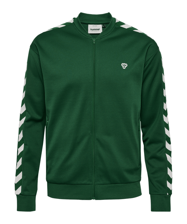 Hummel Archive Regular Poly Zip Jacke Grün F6170 - gruen