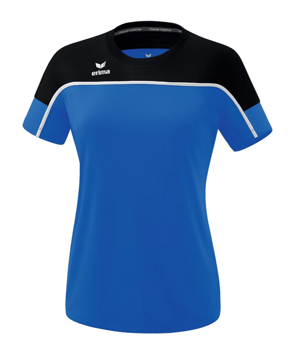 Erima Change by T-Shirt Damen Blau Schwarz - blau