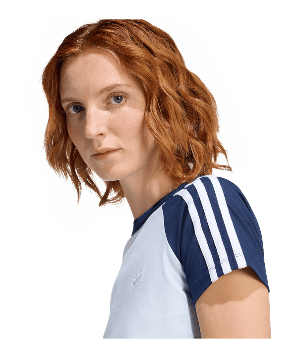 adidas Originals SST T-Shirt Damen Blau - blau