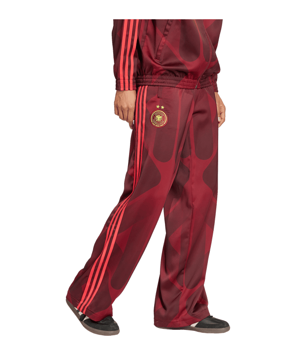 adidas Deutschland Tracksuit Hose Damen Rot - rot