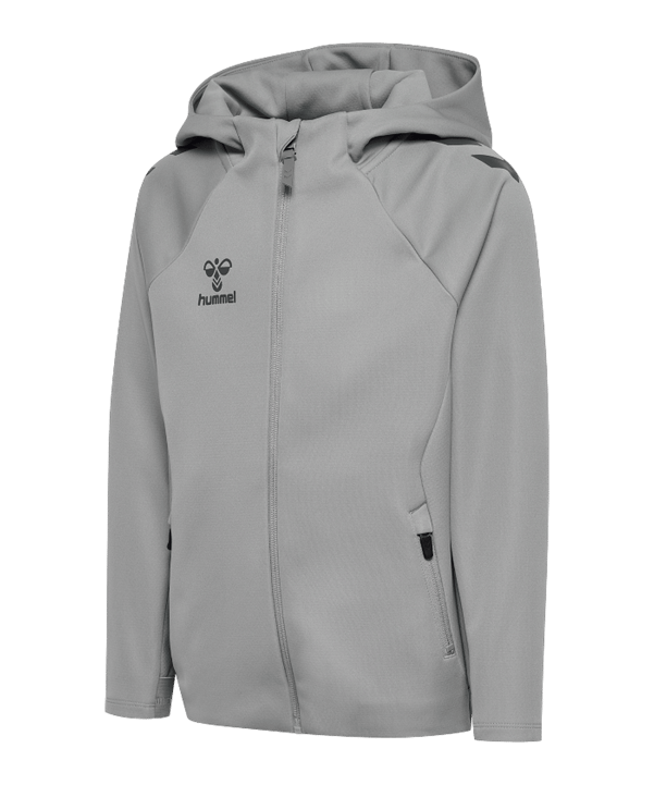Hummel Cima 2.0 Kapuzenjacke Kids Grau F1100 - grau
