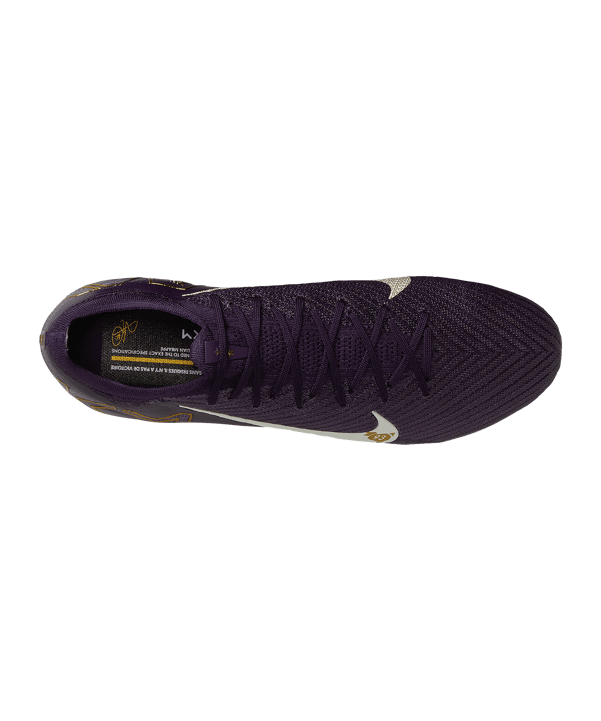 Nike Air Zoom Mercurial Vapor XVI Elite FG Kylian Mbappe Signature Lila F500 - lila
