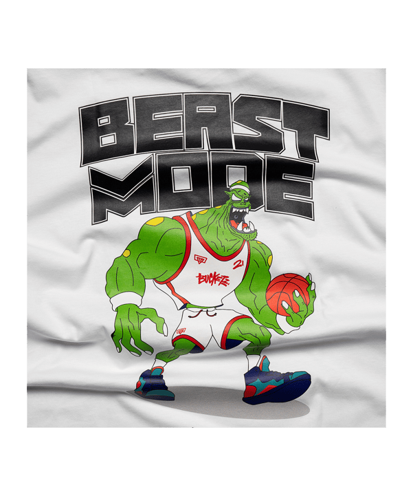 Bucketz Beastmode T-Shirt Weiß - weiss