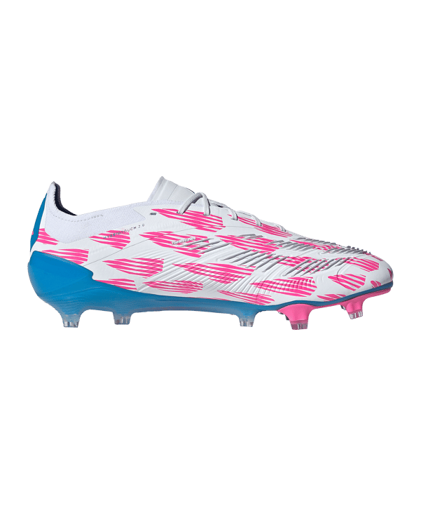adidas Predator Elite FG Reemergence Weiss Blau - weiss