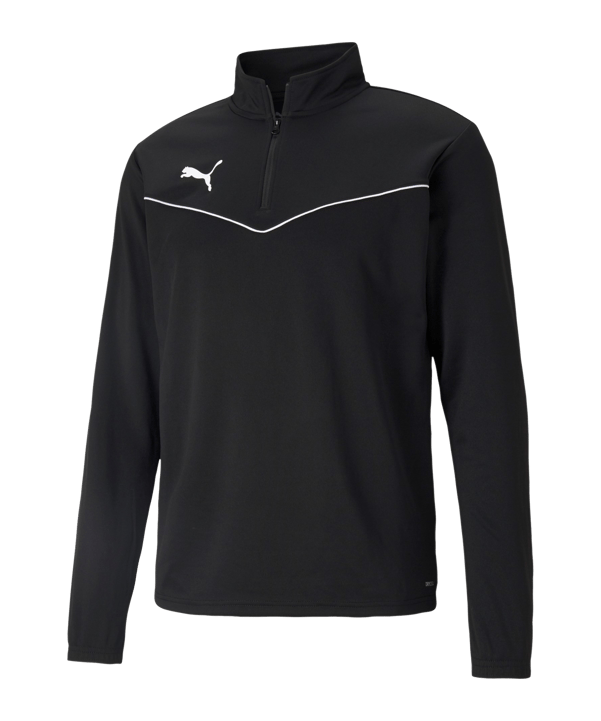 PUMA teamRISE HalfZip Sweatshirt Schwarz F03 - schwarz