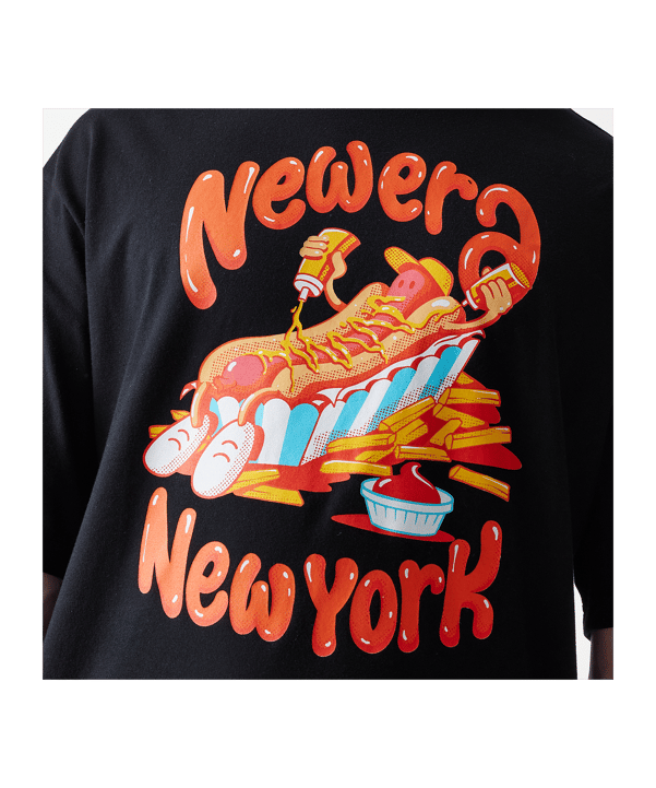 New Era Food Grphc Os T-Shirt Schwarz - schwarz