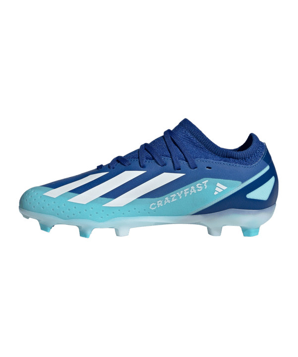 adidas X Crazyfast.3 FG Marinerush Kids Blau Weiss - blau