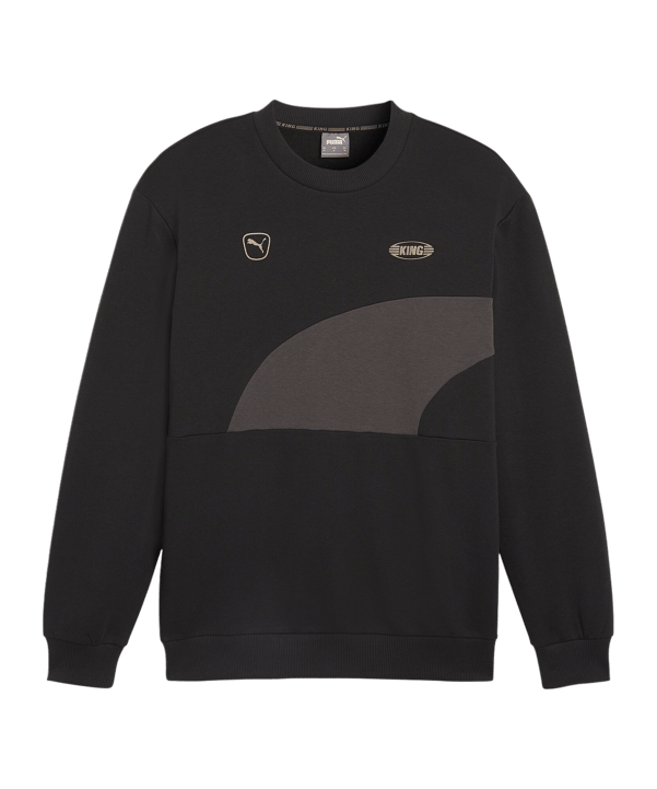 PUMA KING Top Crew Sweatshirt Schwarz Grau F04 - schwarz