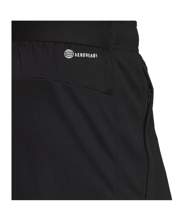 adidas Logo Trainingsshort Schwarz Weiss - schwarz