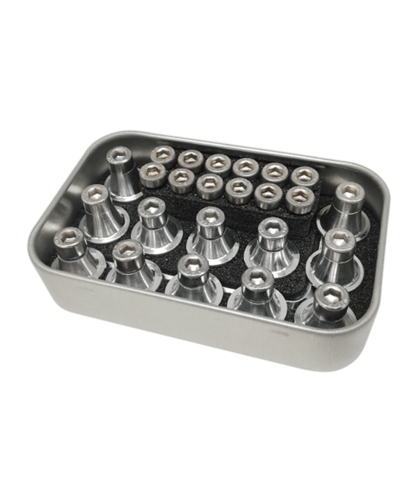 GRPSTAR Type X Studs Alu Höhe verstellbar 15mm 13mm 11mm - silber