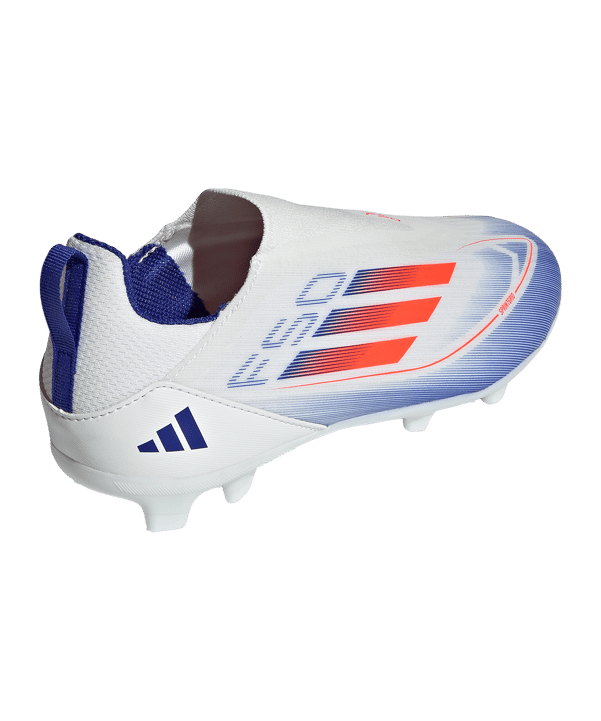 adidas F50 League LL FG/MG Advancement Kids Weiss Rot - weiss