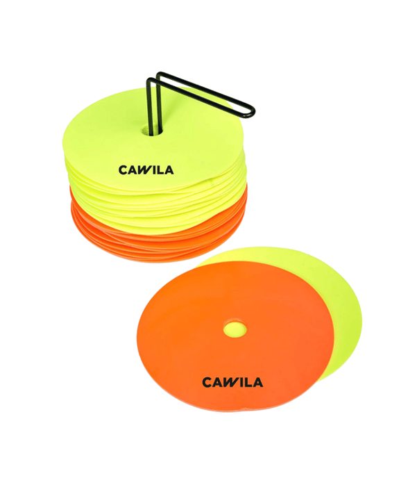 Cawila Floormark Set 24 Scheiben&Halter d15cm Gelb - orange