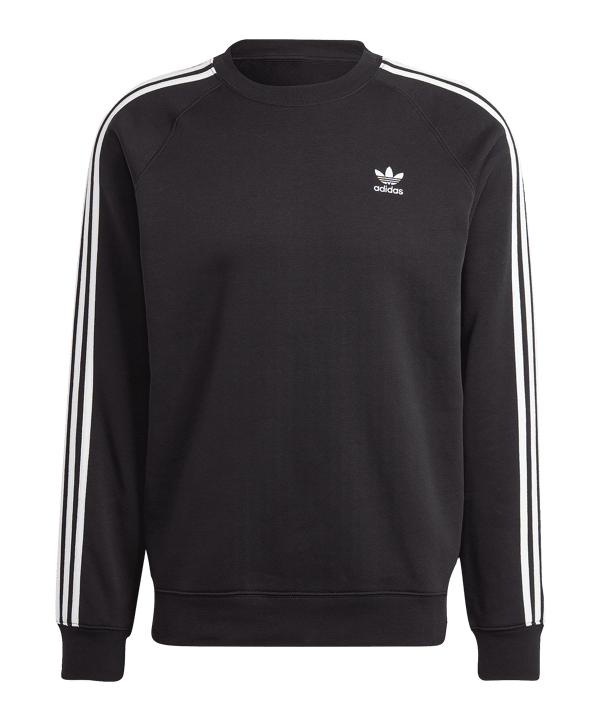 adidas Originals 3S Crew Sweatshirt Schwarz - schwarz