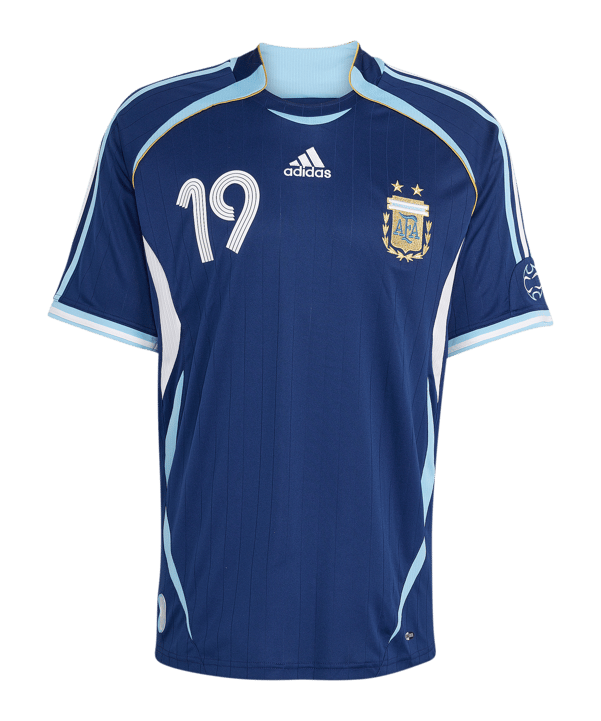 adidas AFA Argentinien Messi Trikot Away 2006 Blau - blau