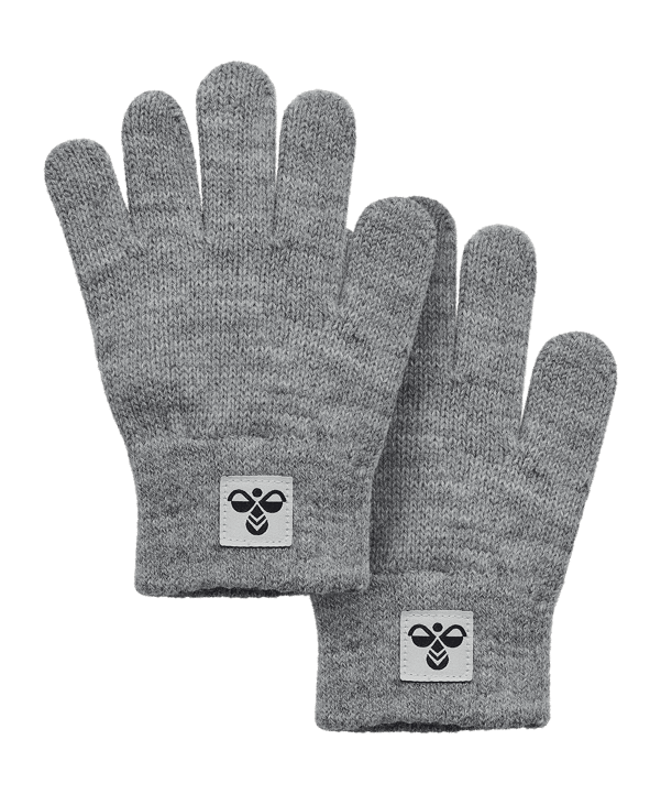 Hummel Knit 2-Pack Handschuhe Kids Grau F2006 - grau