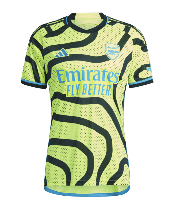 adidas FC Arsenal London Trikot Away 2023/2024 Gelb Schwarz - gelb