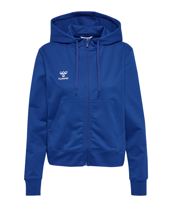 Hummel GO 2.0 Kapuzenjacke Damen Blau F7045 - blau