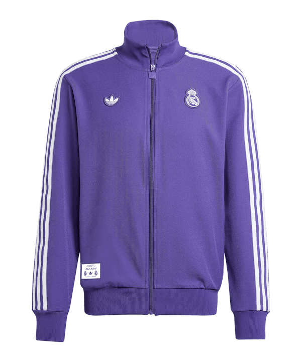 adidas Real Madrid Terrace Icon Trainingsjacke Lila - lila