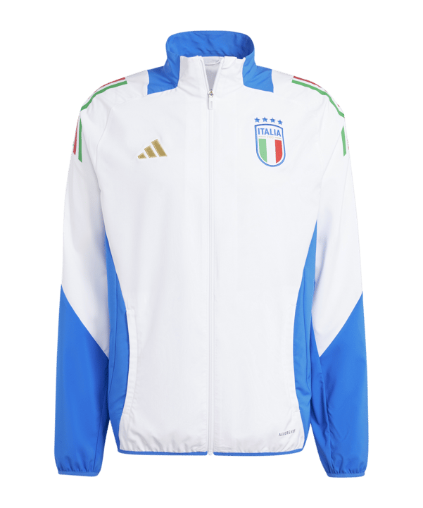 adidas Italien Präsentationsjacke EM 2024 Weiss - weiss