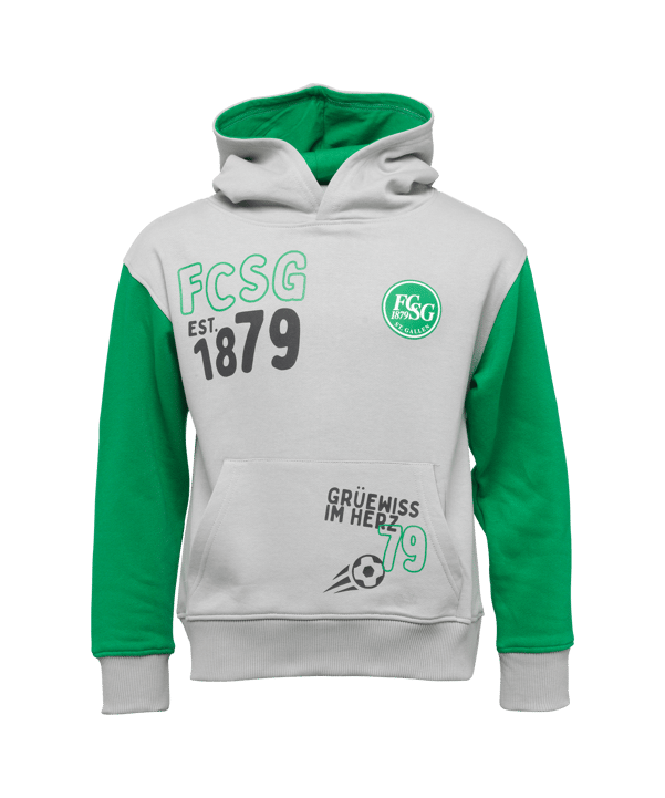 FC St. Gallen Graffiti Hoody Kids Grün - gruen