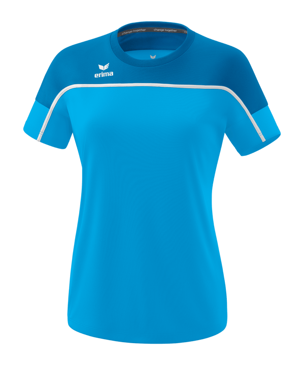 Erima Change By T-Shirt Damen Blau - blau