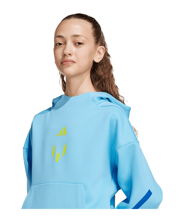 adidas Messi ZNE Hoody Kids Blau - blau