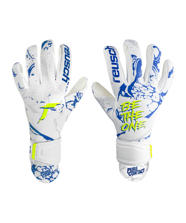 Reusch Pure Contact Silver Kids Weiss Blau F1089 - weiss