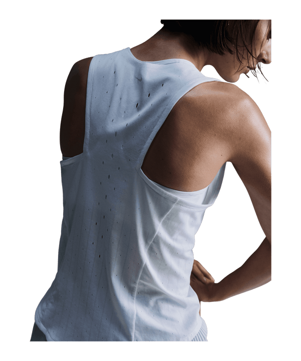 Nike AeroSwift Tanktop Damen Weiß F100 - weiss