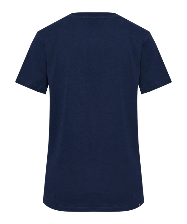 Hummel Mover Cotton T-Shirt Damen Blau F7026 - blau