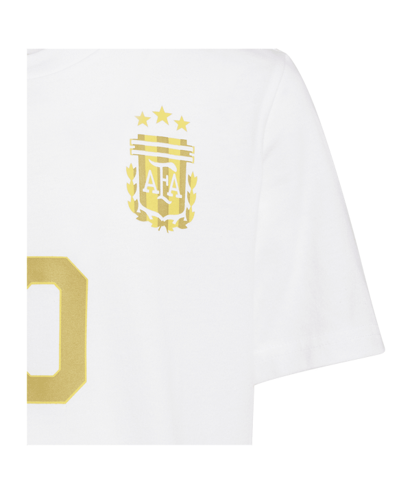 adidas Messi T-Shirt Kids Weiß - weiss