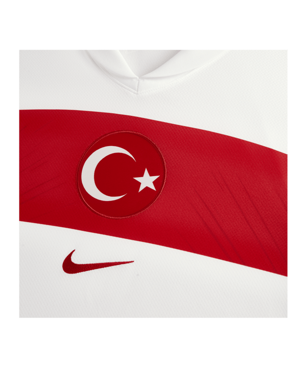 Nike Türkei Trikot Home EM 2024 Weiss Rot F100 - weiss