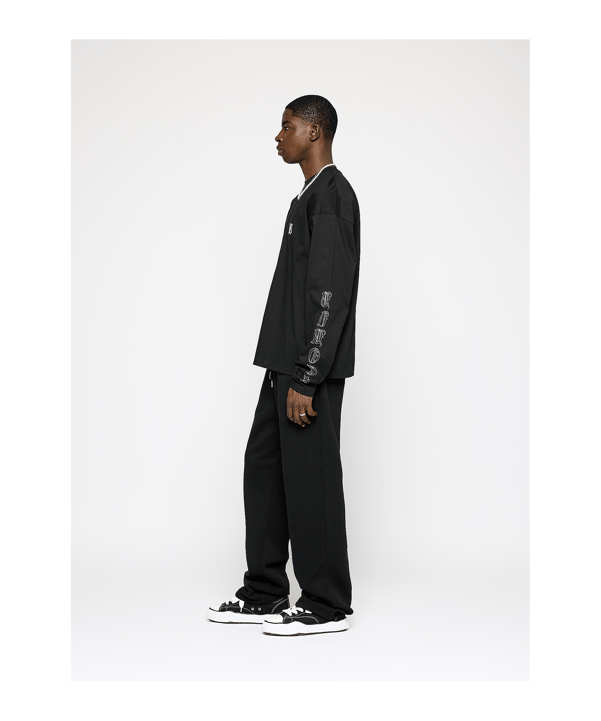 Burocs Basic Wide Jogginghose Schwarz - schwarz
