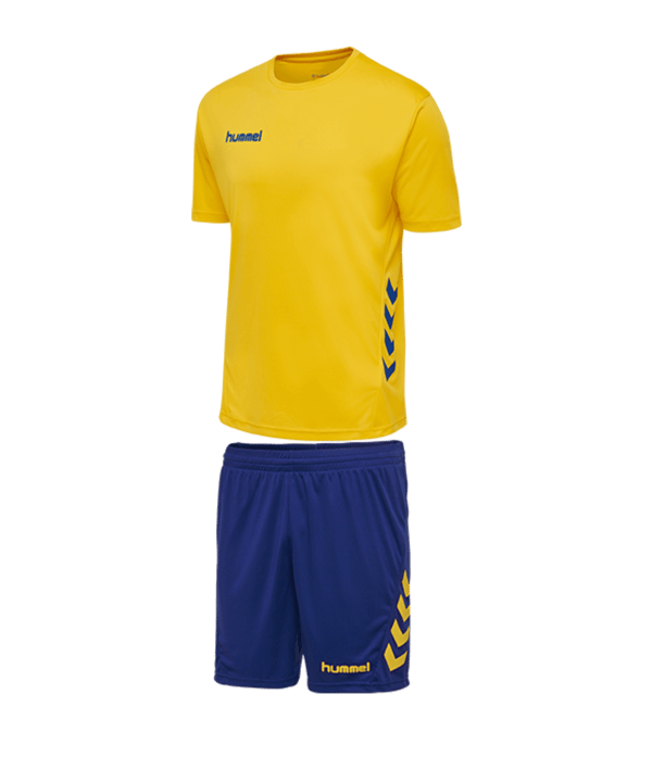 Hummel Promo Duo Trikotset kurzarm Gelb Blau F5167 - gelb