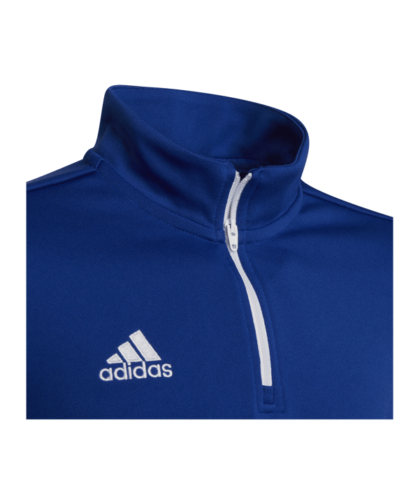 adidas Entrada 22 HalfZip Sweatshirt Kids Blau - blau