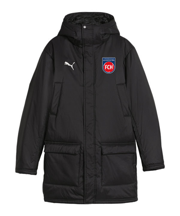 PUMA 1. FC Heidenheim Winterjacke Schwarz F03 - schwarz