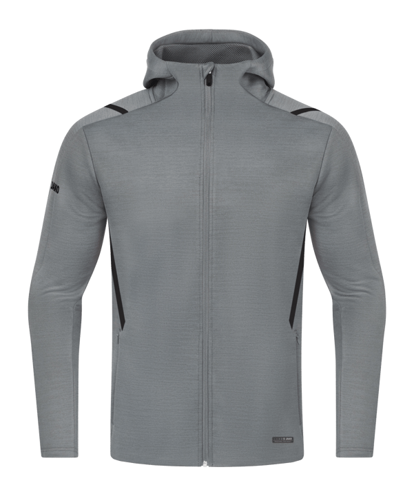 JAKO Challenge Freizeit Kapuzenjacke Grau F531 - grau
