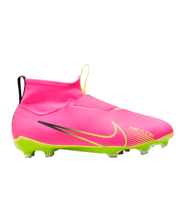 Nike Jr Air Zoom Mercurial Superfly IX Academy FG/MG Luminous Kids Pink Gelb F605 - rosa