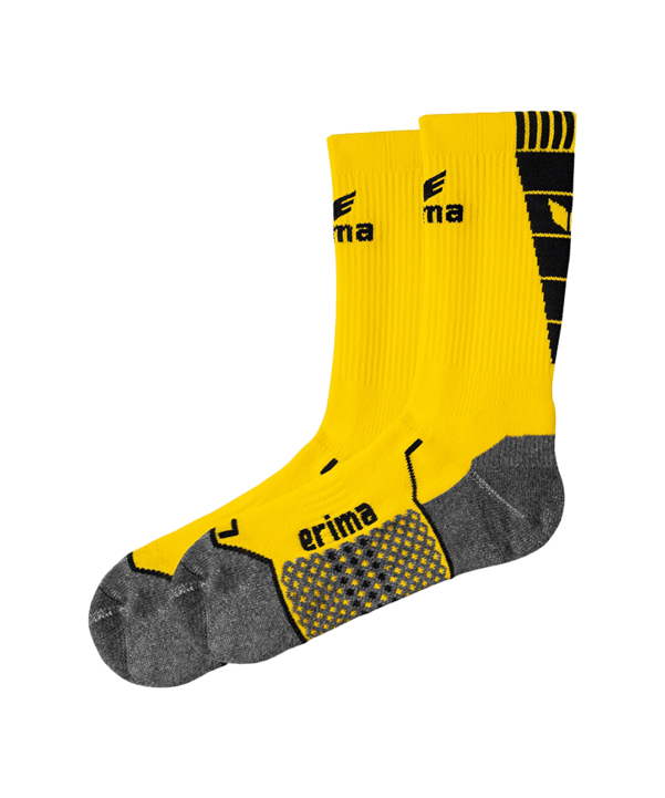 Erima Short Socks Trainingssocken Gelb Schwarz - gelb