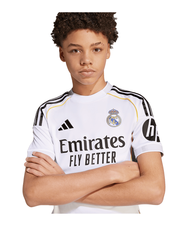 adidas Real Madrid Trikot Home 2025/2026 Kids Weiß - weiss