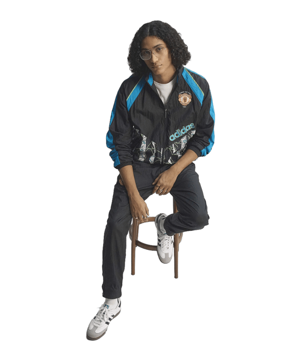 adidas Manchester United 90 Jacke Schwarz - schwarz