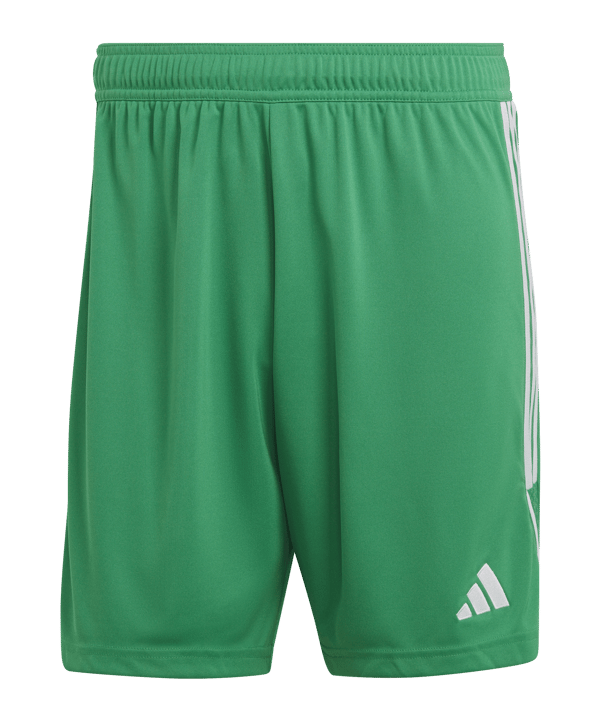 adidas Tiro 23 Short Dunkelgrün Weiss - gruen