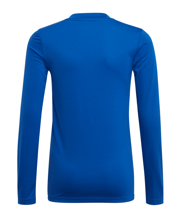 adidas Team Base Top langarm Kids Blau Weiss - blau