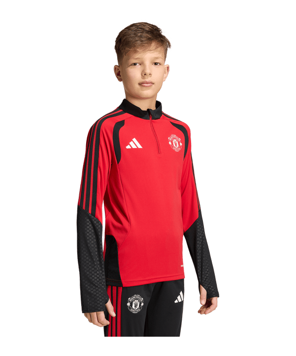 adidas Manchester United Tiro Sweatshirt Kids Rot - rot