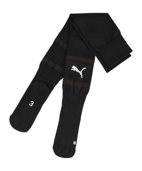 PUMA teamFINAL Strumpfstutzen Schwarz Weiss F03 - schwarz