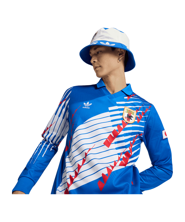 adidas JFA Japan Bringback 1993 Trikot Langarm Home Blau - blau